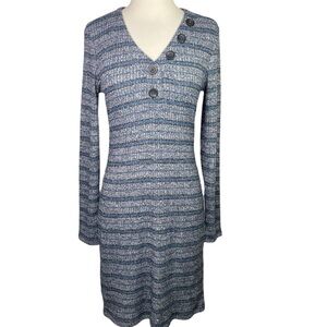 Stitch Fix l Market & Spruce Ribbed Striped Dress, Medium